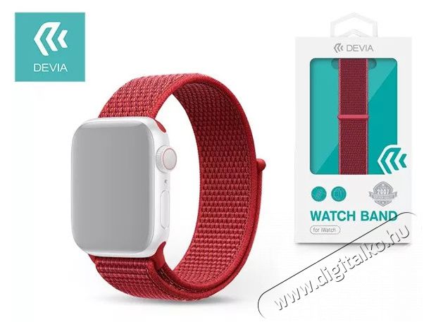 Devia ST326271 Apple Watch piros sport óraszíj Mobil / Kommunikáció / Smart - Okos eszköz - Okosóra - 385770