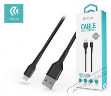 Devia ST348693 Gracious 2,4A 2m USB/Lightning fekete adat- és töltőkábel Mobil / Kommunikáció / Smart - Mobiltelefon kiegészítő / tok - Kábel / átalakító - 412595