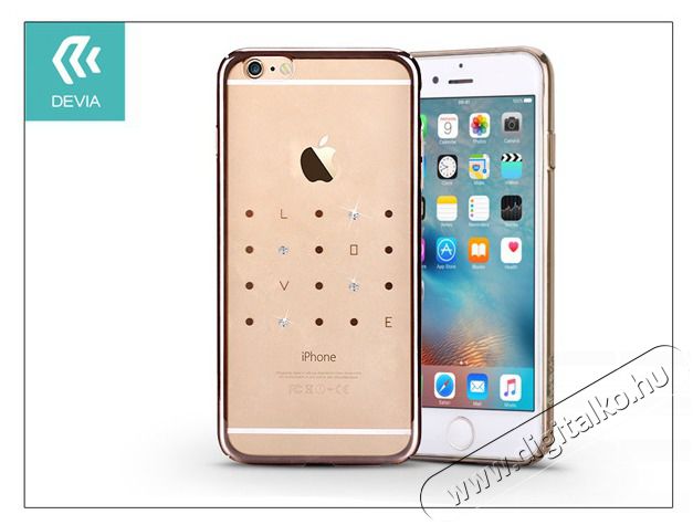 Devia ST976187 Crystal Love iPhone 6 Plus/6S Plus arany hátlap Mobil / Kommunikáció / Smart - Mobiltelefon kiegészítő / tok - Tok / hátlap - 428188