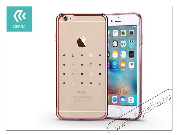 Devia ST976200 Crystal Love iPhone 6 Plus/6S Plus rózsaszín hátlap Mobil / Kommunikáció / Smart - Mobiltelefon kiegészítő / tok - Tok / hátlap - 428189