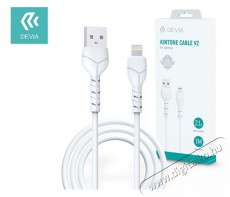Devia ST348686 Kintone V2 Series 1m 2,1A USB-Lightning Kintone Cable V2 Series adat- és töltőkábel Mobil / Kommunikáció / Smart - Mobiltelefon kiegészítő / tok - Hálózati-, autós töltő - 438577