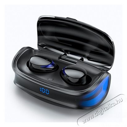 Devia ST351051 Joy A9 Game Series fekete True Wireless Bluetooth fülhallgató Audio-Video / Hifi / Multimédia - Fül és Fejhallgatók - Fülhallgató - 478397