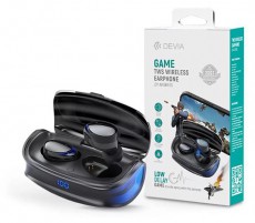 Devia ST351051 Joy A9 Game Series fekete True Wireless Bluetooth fülhallgató Audio-Video / Hifi / Multimédia - Fül és Fejhallgatók - Fülhallgató - 478397