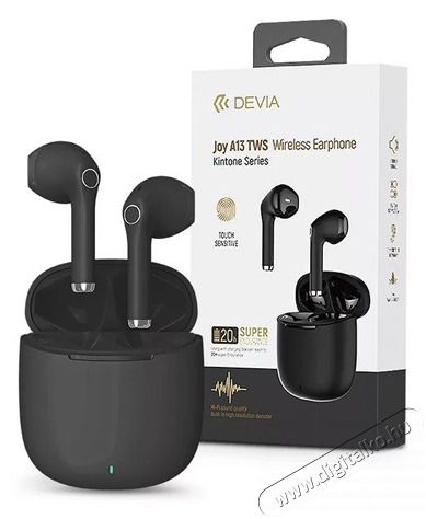 Devia ST361999 Joy A13 fekete True Wireless Bluetooth fülhallgató Audio-Video / Hifi / Multimédia - Fül és Fejhallgatók - Fülhallgató - 478662