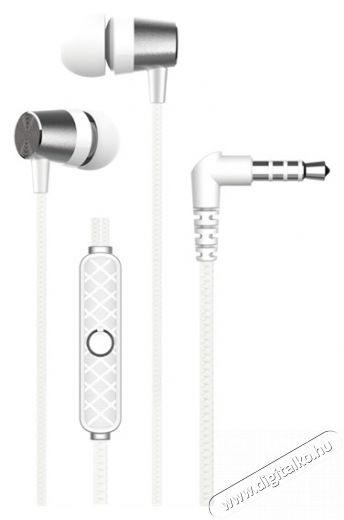 Devia ST362323 Kintone 3,5mm jack fehér fülhallgató Audio-Video / Hifi / Multimédia - Fül és Fejhallgatók - Fülhallgató - 478405