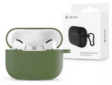 Devia ST378591 AirPods Pro2 zöld szilikon védőtok Audio-Video / Hifi / Multimédia - Fül és Fejhallgatók - Fülhallgató kiegészítő - 478130