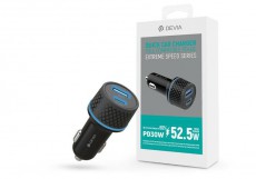 Devia ST354663 30W+QC 3.0 USB + Type-C szivargy&uacute;jt&oacute; t&ouml;ltő Tv kieg&eacute;sz&iacute;tők - K&aacute;bel / csatlakoz&oacute; - USB k&aacute;bel - 479616