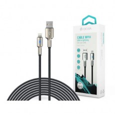 Devia ST361296 1,5m USB - Lightning ezüst/fekete adat- és töltőkábel Mobil / Kommunikáció / Smart - Mobiltelefon kiegészítő / tok - Kábel / átalakító - 478442