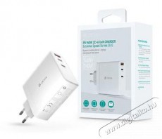 Devia ST366147 GaN 140W USB + 2xType-C hálózati töltő adapter Akkuk és töltők - Li-ion akkumulátor és töltő (gyári) - Töltő / hálózati adapter - 478409