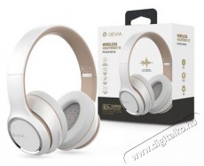 Devia ST379529 fehér bluetooth fejhallgató Audio-Video / Hifi / Multimédia - Fül és Fejhallgatók - Fejhallgató - 478433