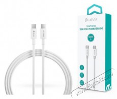 Devia ST379536 1,5m Type-C fehér adat- és töltőkábel Mobil / Kommunikáció / Smart - Mobiltelefon kiegészítő / tok - Kábel / átalakító - 478434