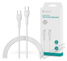 Devia ST379543 1m Type-C fehér adat- és töltőkábel Mobil / Kommunikáció / Smart - Mobiltelefon kiegészítő / tok - Kábel / átalakító - 478435