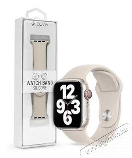 Devia ST364501 Apple Watch 38/40/41mm fehér szilikon sport szíj Fotó-Videó kiegészítők - Fotó-videó táska / tok - Nyak-, vállpánt, csuklószíj - 479074