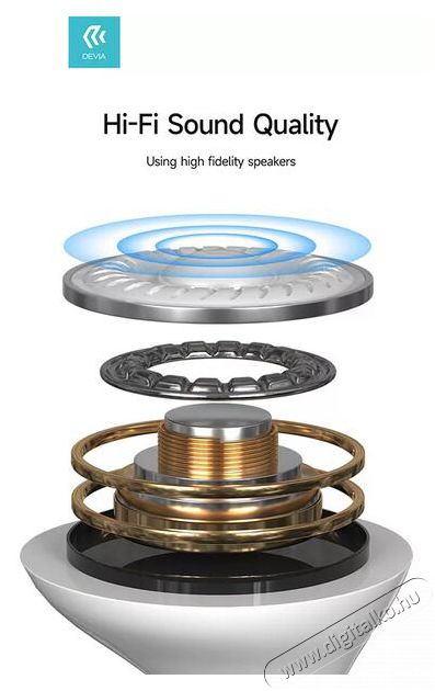 Devia ST379796 A1 Type-C fekete fülhallgató Audio-Video / Hifi / Multimédia - Fül és Fejhallgatók - Fülhallgató - 478436