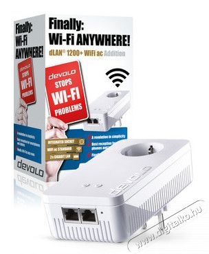 Devolo D 9389 dLAN 1200+ WiFi Powerline Iroda és számítástechnika - Hálózat - Lefedettségnövelő / jeltovábbító - 313425