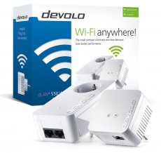 Devolo D 9638 dLAN 550 WiFi Starter Kit Iroda és számítástechnika - Hálózat - Lefedettségnövelő / jeltovábbító - 313432