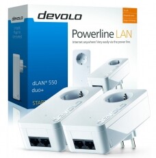 Devolo D 9303 dLAN 550 duo+ Starter Kit Iroda és számítástechnika - Hálózat - Lefedettségnövelő / jeltovábbító - 313417