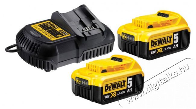 DeWalt DCB115P2-QW XR 18V 5.0Ah Akku pakk Akkuk és töltők - Li-ion akkumulátor és töltő (gyári) - Szettben - 383440