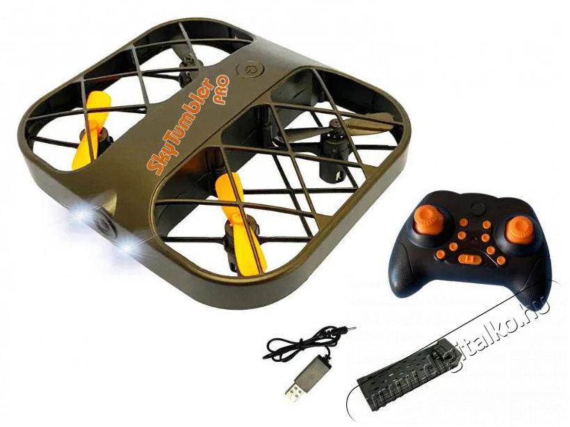 DF models SkyTumbler Pro V&eacute;dőkeretes dr&oacute;n, LED vil&aacute;g&iacute;t&aacute;s, autostart, autoland F&eacute;nyk&eacute;pezőg&eacute;p / kamera - Dr&oacute;n - Dr&oacute;n - 524632