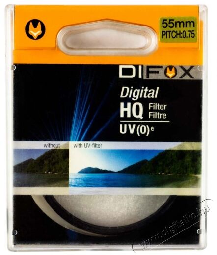 Difox HQ UV Digital 55 szűrő Fotó-Videó kiegészítők - Szűrő - UV szűrő - 364094