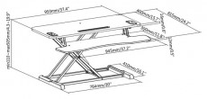 DIGITUS DA-90380-1 asztali Ergonomikus emelőállvány Tv kiegészítők - Fali tartó / konzol - Asztali tartó - 391886