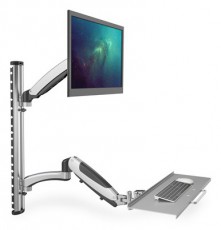 DIGITUS flexibilis fali monitor (VESA 100x100) + billentyűzet tartó konzol Tv kiegészítők - Fali tartó / konzol - Fali készülék tartó - 391882