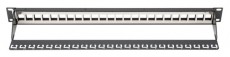 DIGITUS 24port 19" 1U fekete moduláris üres Patch Panel Iroda és számítástechnika - Hálózat - Hálózati kiegészítő - 393063