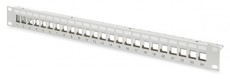 DIGITUS 24port 19" 1U szürke moduláris üres Patch Panel Iroda és számítástechnika - Hálózat - Hálózati kiegészítő - 393070