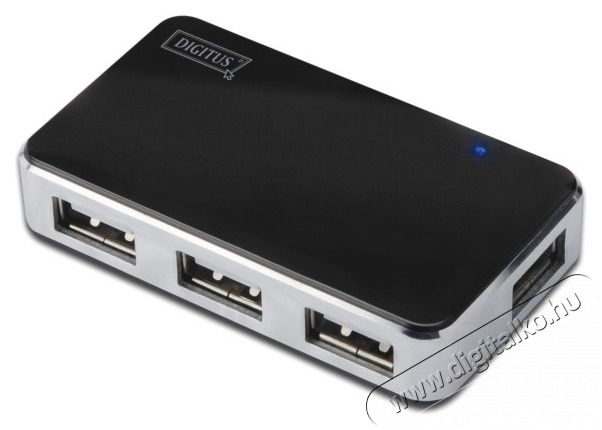 DIGITUS 4 portos USB hub Iroda és számítástechnika - Notebook kiegészítő - USB hub / elosztó - 393691