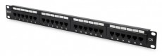 DIGITUS CAT6 24port 19" 1U kompakt fekete árnyékolatlan Patch Panel Iroda és számítástechnika - Hálózat - Hálózati kiegészítő - 393066