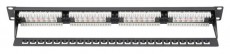 DIGITUS CAT6 24port 19" 1U kompakt fekete árnyékolatlan Patch Panel Iroda és számítástechnika - Hálózat - Hálózati kiegészítő - 393066
