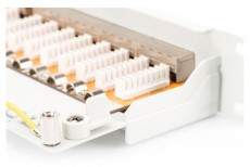 DIGITUS CAT6 24port 19 1U Kompakt szürke árnyékolt Patch Panel Iroda és számítástechnika - Hálózat - Hálózati kiegészítő - 393096