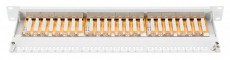 DIGITUS CAT6 24port 19 1U Kompakt szürke árnyékolt Patch Panel Iroda és számítástechnika - Hálózat - Hálózati kiegészítő - 393096