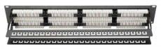 DIGITUS CAT6 48port 19" 2U kompakt fekete árnyékolatlan Patch Panel Iroda és számítástechnika - Hálózat - Hálózati kiegészítő - 393053