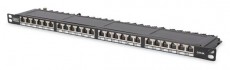 DIGITUS CAT6 HD 24port 19" 0,5U kompakt fekete árnyékolt Patch Panel Iroda és számítástechnika - Hálózat - Hálózati kiegészítő - 393082