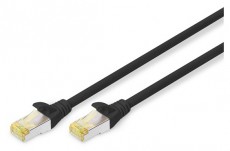 DIGITUS CAT6A S-FTP LSZH 1m fekete patch kábel Iroda és számítástechnika - Hálózat - Hálózati kiegészítő - 393482