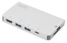 DIGITUS DA-70867 USB-C 6 portos univerzális notebook dokkoló állomás Egyéb - Nem forgalmazzuk ! - 393689