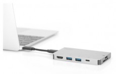 DIGITUS DA-70867 USB-C 6 portos univerzális notebook dokkoló állomás Egyéb - Nem forgalmazzuk ! - 393689
