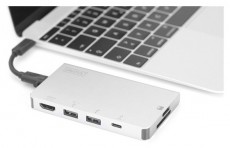 DIGITUS DA-70867 USB-C 6 portos univerzális notebook dokkoló állomás Egyéb - Nem forgalmazzuk ! - 393689