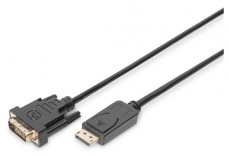 DIGITUS Display port apa -> DVI-D apa 2m kábel Tv kiegészítők - Kábel / csatlakozó - Csatlakozó / elosztó / átalakító - 393646