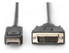DIGITUS Display port apa -> DVI-D apa 2m kábel Tv kiegészítők - Kábel / csatlakozó - Csatlakozó / elosztó / átalakító - 393646