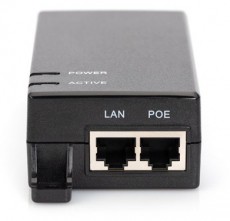 DIGITUS Gigabit Ethernet PoE 802.3af 15,4W tápfeladó Iroda és számítástechnika - Hálózat - Hálózati kiegészítő - 393048