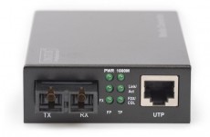 DIGITUS Gigabit MM (RJ45-SC) média konverter Iroda és számítástechnika - Hálózat - Hálózati kiegészítő - 393076