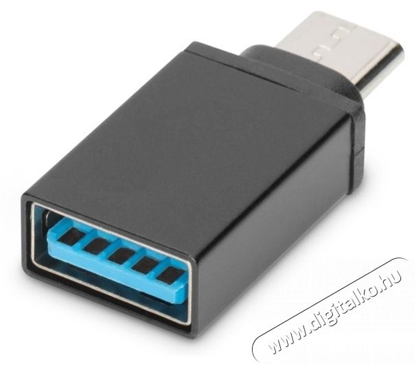 DIGITUS USB 3.0 Type A anya-> USB 3.0 Type C apa 0,15m OTG adapter Tv kiegészítők - Kábel / csatlakozó - Csatlakozó / elosztó / átalakító - 393648