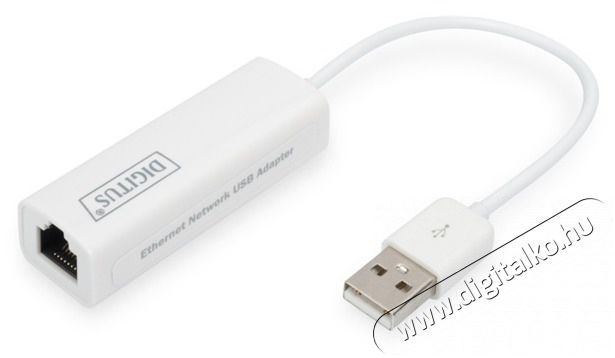 DIGITUS vezetékes USB 2.0 Ethernet Adapter Iroda és számítástechnika - Hálózat - Hálózati kiegészítő - 393037