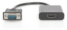 DIGITUS VGA apa -> HDMI anya adapter audio kábellel Tv kiegészítők - Kábel / csatlakozó - Csatlakozó / elosztó / átalakító - 393653