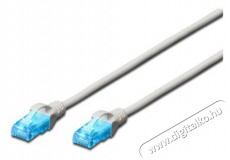 DIGITUS CAT5e U/UTP PVC 15m szürke patch kábel Iroda és számítástechnika - Hálózat - Hálózati kiegészítő - 393513