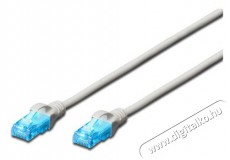 DIGITUS CAT5e U/UTP PVC 20m szürke patch kábel Iroda és számítástechnika - Hálózat - Hálózati kiegészítő - 393514