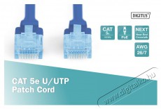 DIGITUS CAT5e U/UTP PVC 5m kék patch kábel Iroda és számítástechnika - Hálózat - Hálózati kiegészítő - 393530