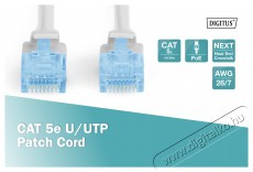 DIGITUS CAT5e U/UTP PVC 5m patch kábel - szürke Iroda és számítástechnika - Hálózat - Hálózati kiegészítő - 393526